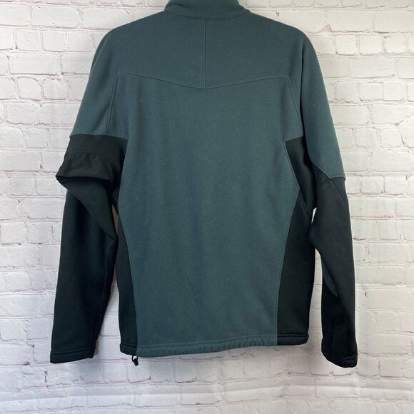 REI Gray and Black full zip long sleeve fleece jacket.  Men's size Medium - Picture 7 of 8